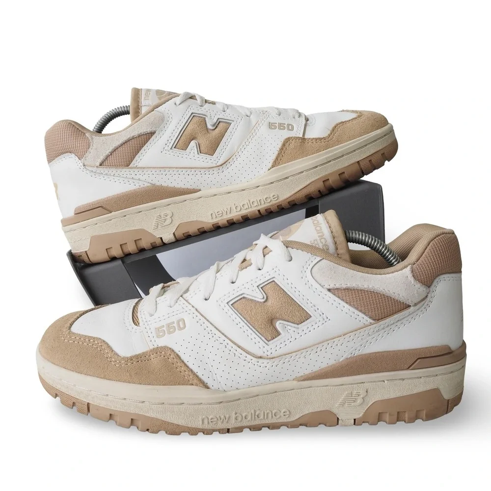 New Balance 550 Incense Casual Sneakers Mens 7.5 Womens 9 White Tan BB550NEC - Picture 1 of 11